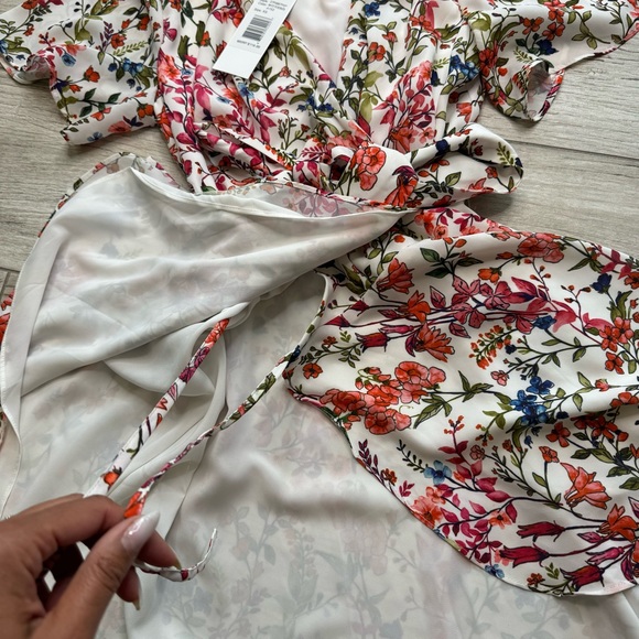 DEVLIN Hi Lo Floral Wrap Dress Size Xs - Picture 2 of 9